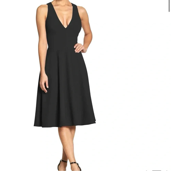 Dress The Population Catalina Fit & Flare Cocktail Dress Black - Picture 1 of 8